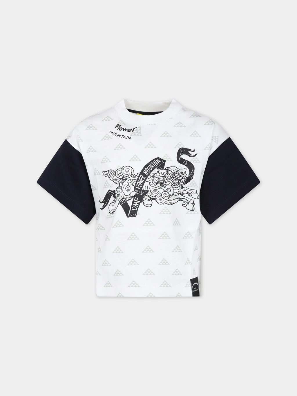 White t-shirt for kids with print
